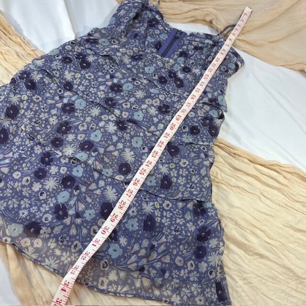 American Eagle Youth Strappy Purple Floral Dress Size XS - Picture 7 of 9
